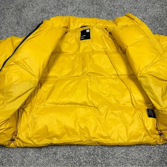 Under Armour Womens Down Puffer Full Zip Hooded Jacket Mustard Sz L 1373443-782 - Picture 10 of 16